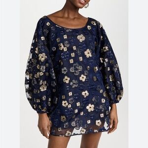 Arianne Elmy midnight blue organza Good Luck Dress